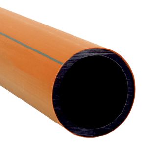 Защитные трубы из ПНД для оптоволоконного кабеля (оранжевая/черная)
